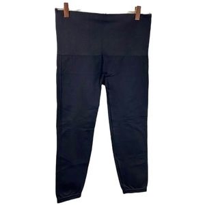 Spanx Black Stretch Cropped Leggings 1X